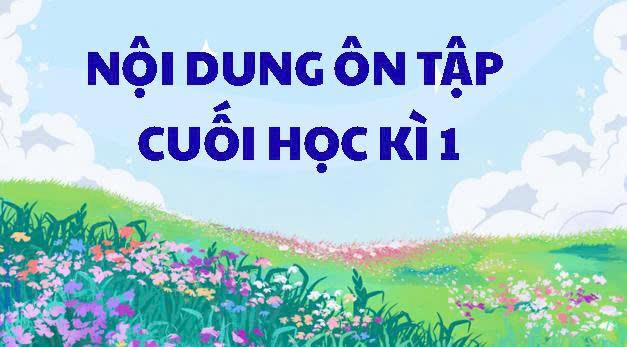 NỘI DUNG ÔN TẬP CUỐI HỌC KÌ 1 - LỚP 5