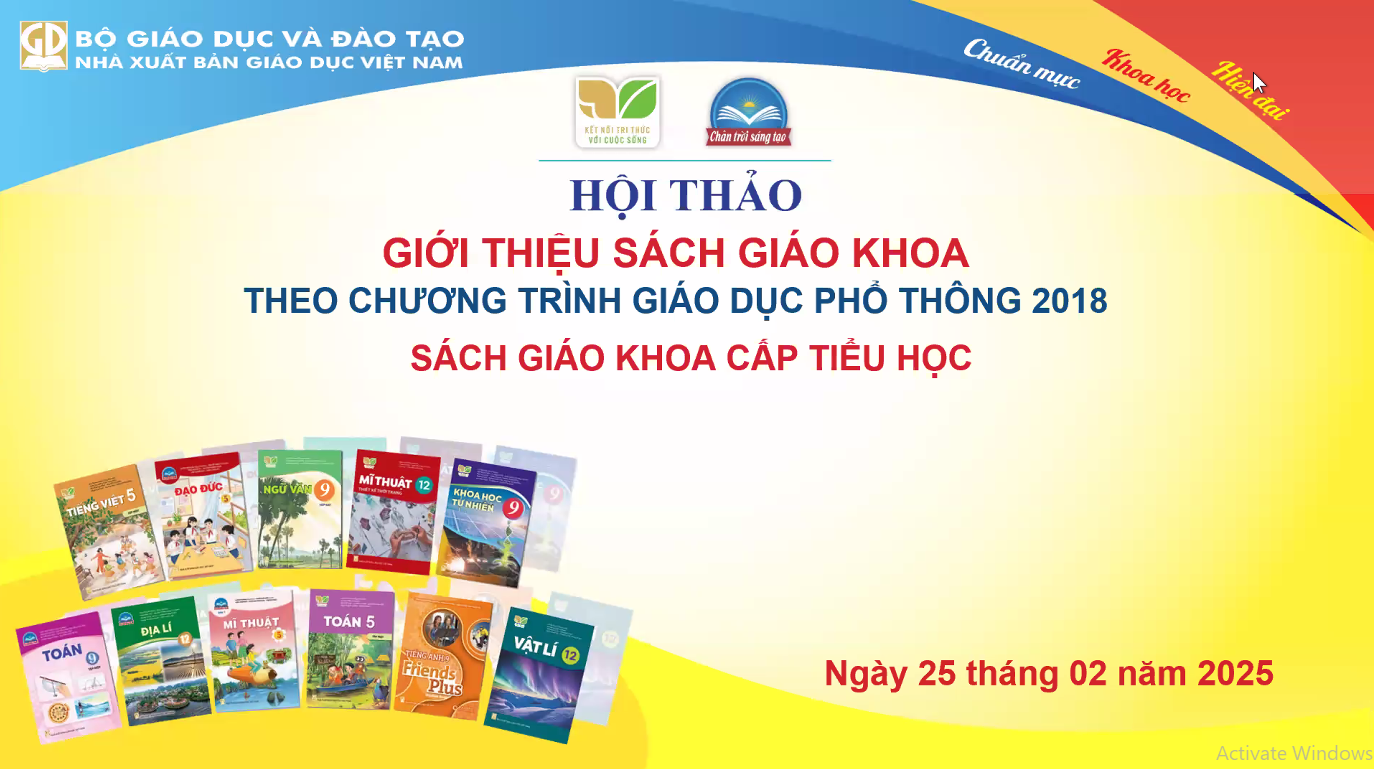 Giáo viên trường Tiểu học Hoàng Diệu tham gia chương trình giới thiệu SGK Mĩ Thuật, Hoạt động trải nghiệm (Bộ sách chân trời sáng tạo bản 2)
