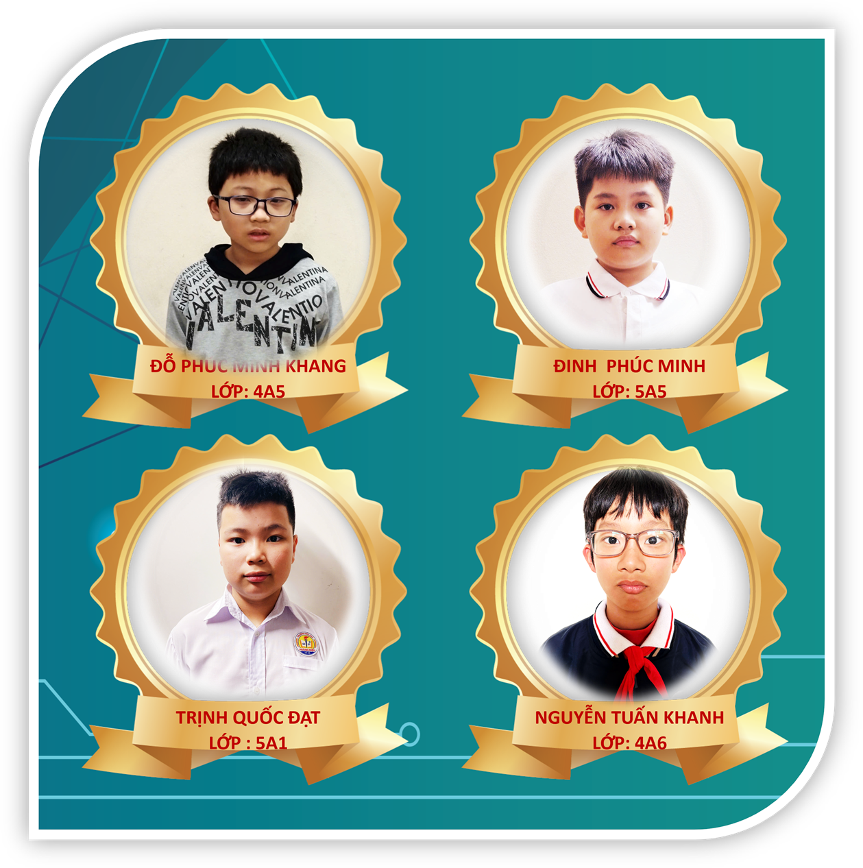 Chúc mừng 4 học sinh xuất sắc lọt vào vòng sơ khảo cấp quận kỳ thi Tin học trẻ quốc tế IC3