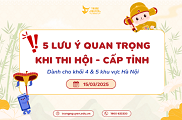 Một số lưu ý quan trọng dành cho khối 4 và khối 5 thi Hội tập trung tại Hà Nội