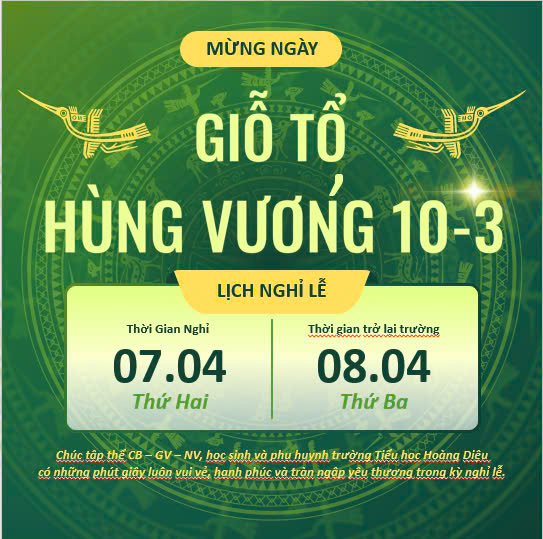 Lịch nghỉ Giỗ Tổ Hùng Vương năm 2025