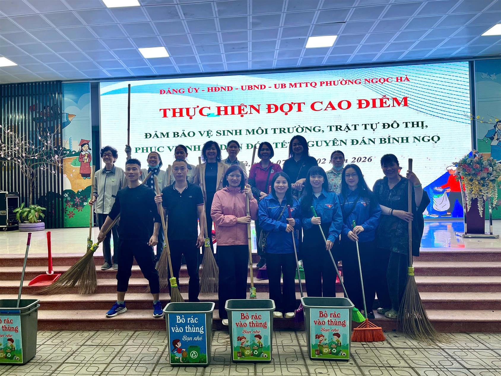 Chung tay vì môi trường xanh – sạch – đẹp: Trường Tiểu học Hoàng Diệu hưởng ứng kế hoạch tổng vệ sinh môi trường phục vụ Tết Nguyên đán Bính Ngọ 2026