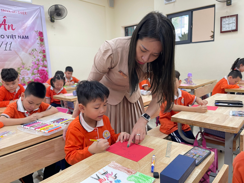 A person teaching children in a classroom

Description automatically generated with medium confidence