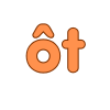 A logo with orange letters

Description automatically generated