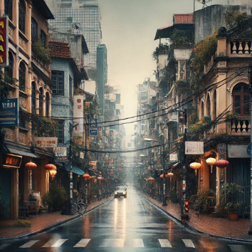 A street with buildings and cars on it

Description automatically generated