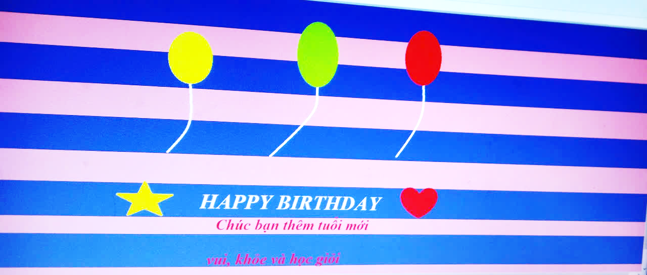 A colorful balloons on a blue and pink background

Description automatically generated