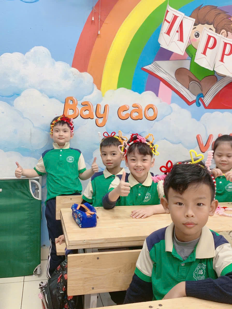 A group of children in a classroomAI-generated content may be incorrect.