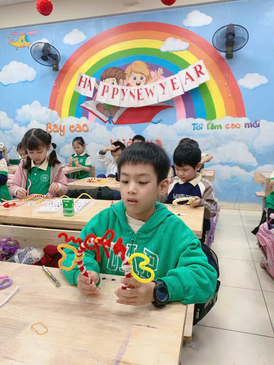 A group of children in a classroomAI-generated content may be incorrect.