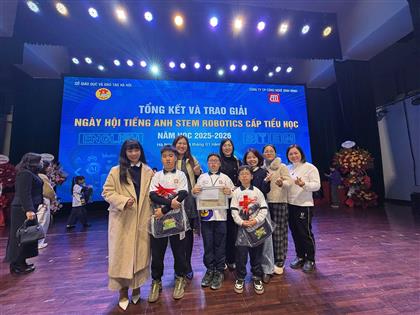🏆 TỰ HÀO HOÀNG DIỆU: RINH "GIẢI NHÌ" THÀNH PHỐ TẠI SÂN CHƠI TRÍ TUỆ ĐỈNH CAO – ENGLISH STEM ROBOTICS 2025-2026! 🚀