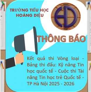 Thông báo Kết quả vòng loại Cuộc thi Tài năng Tin học quốc tế (Hanoi ICT Talent) Năm học 2025 - 2026