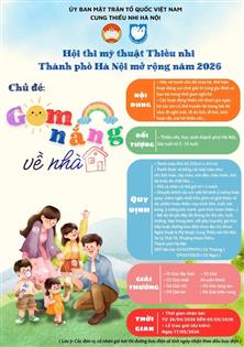 PHÁT ĐỘNG HỘI THI MỸ THUẬT THIẾU NHI THÀNH PHỐ HÀ NỘI NĂM 2026