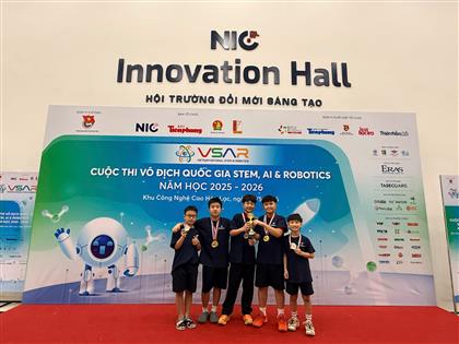 TỰ HÀO TIỂU HỌC HOÀNG DIỆU: KHI NHỮNG NGÔI SAO NHÍ TỎA SÁNG RỰC RỠ TRÊN ĐỈNH CAO KC AIROBOMAKER 2025-2026!