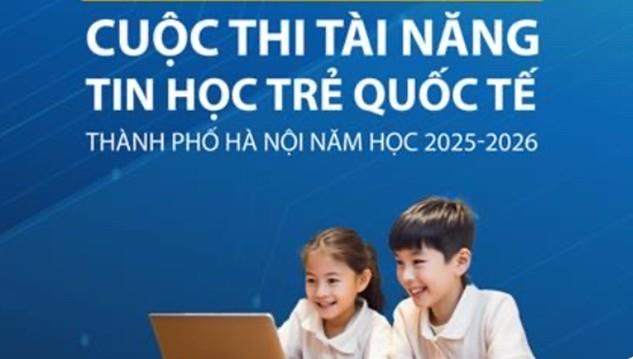 Trường Tiểu học Hoàng Diệu phát động cuộc thi Tài năng Tin học Trẻ quốc tế năm học 2025–2026