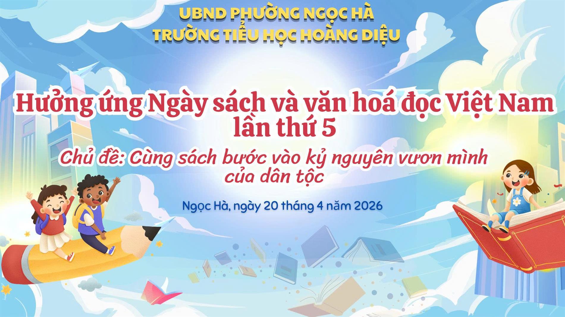 Rực rỡ sắc màu Ngày hội sách: Nơi học sinh Hoàng Diệu nuôi dưỡng đam mê tri thức