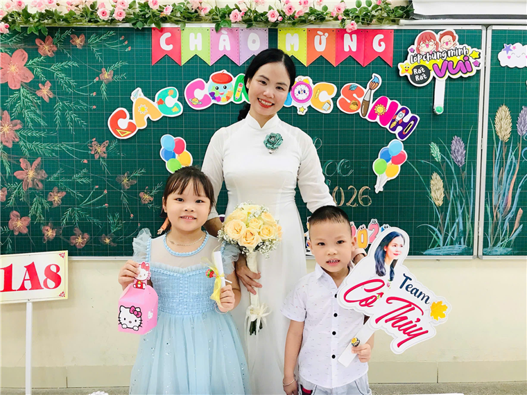 A person and two children posing for a photoAI-generated content may be incorrect.