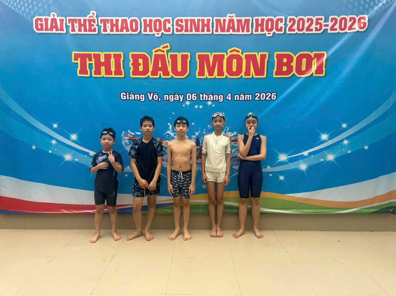 Có thể là hình ảnh về văn bản cho biết 'GIẢI THE THAO HỌC SINH NĂM HOC 2025-2026 THI ĐẤU MÔN BOT Giảng Võ, ngày 06 tháng 4 năm 2026'